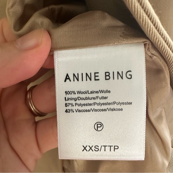 NEW Anine Bing Madeleine Blazer in Deep Sand - Picture 8 of 9